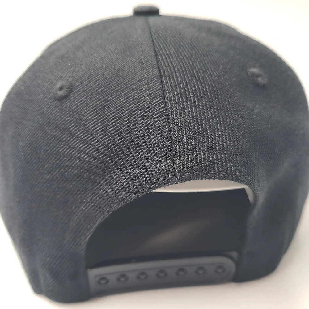 Titties‎ Hat Snapback Power Golf Black White Parody Script Logo Wool Blend Men